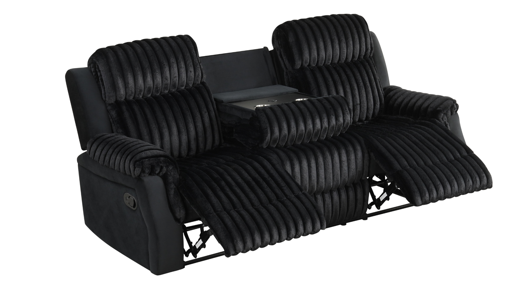 Willow Black 3-Piece Reclining Set