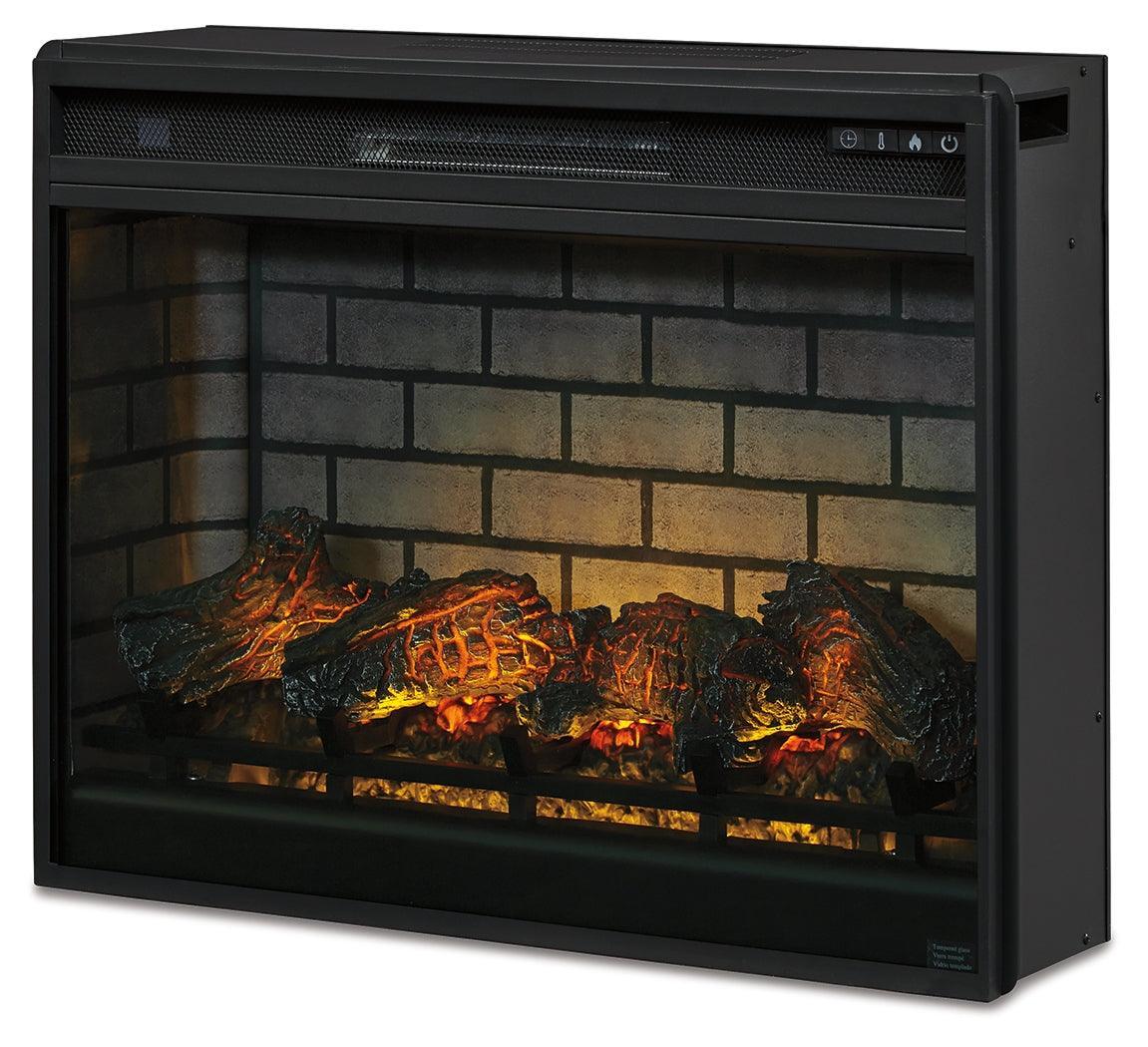Entertainment Accessories Black Electric Infrared Fireplace Insert - Ella Furniture