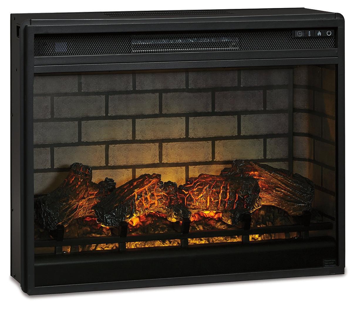 Entertainment Accessories Black Electric Infrared Fireplace Insert - Ella Furniture