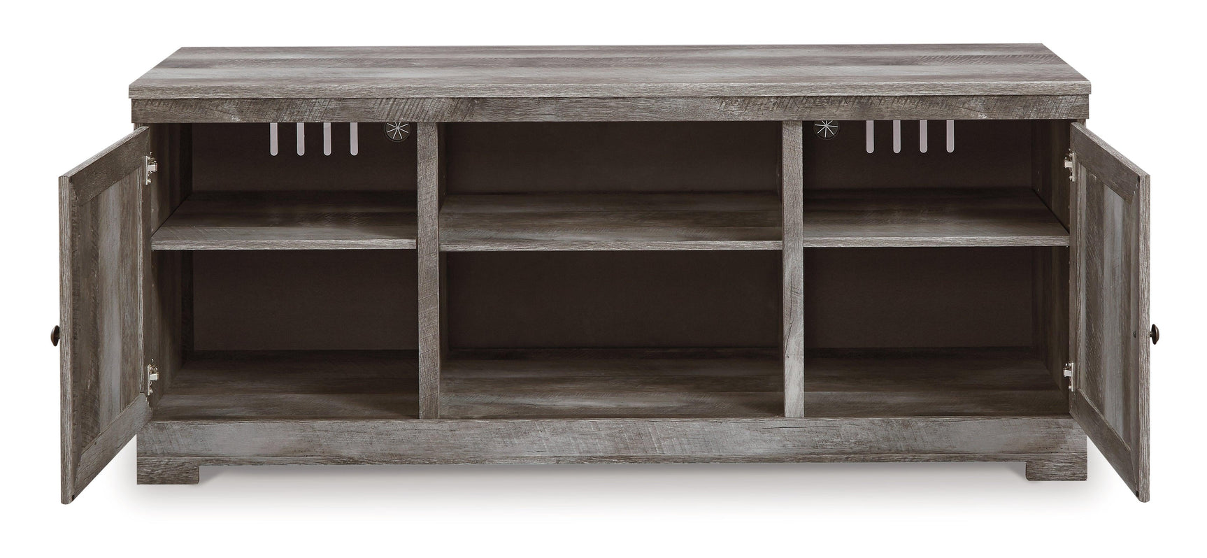 Wynnlow Gray 4-Piece Entertainment Center With Electric Fireplace - Ella Furniture