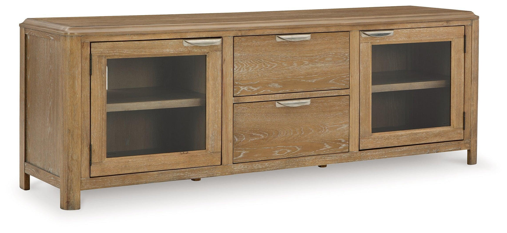 Rencott Light Brown 80" Contemporary TV Stand