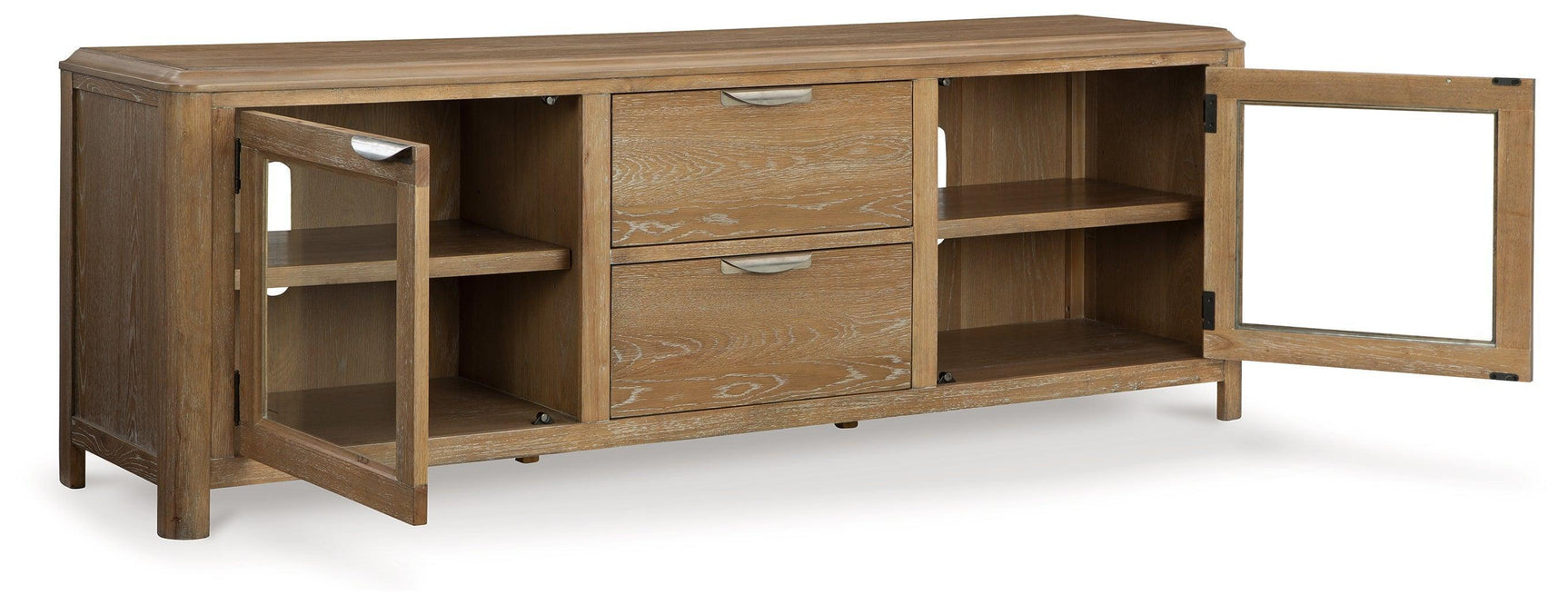 Rencott Light Brown 80" Contemporary TV Stand