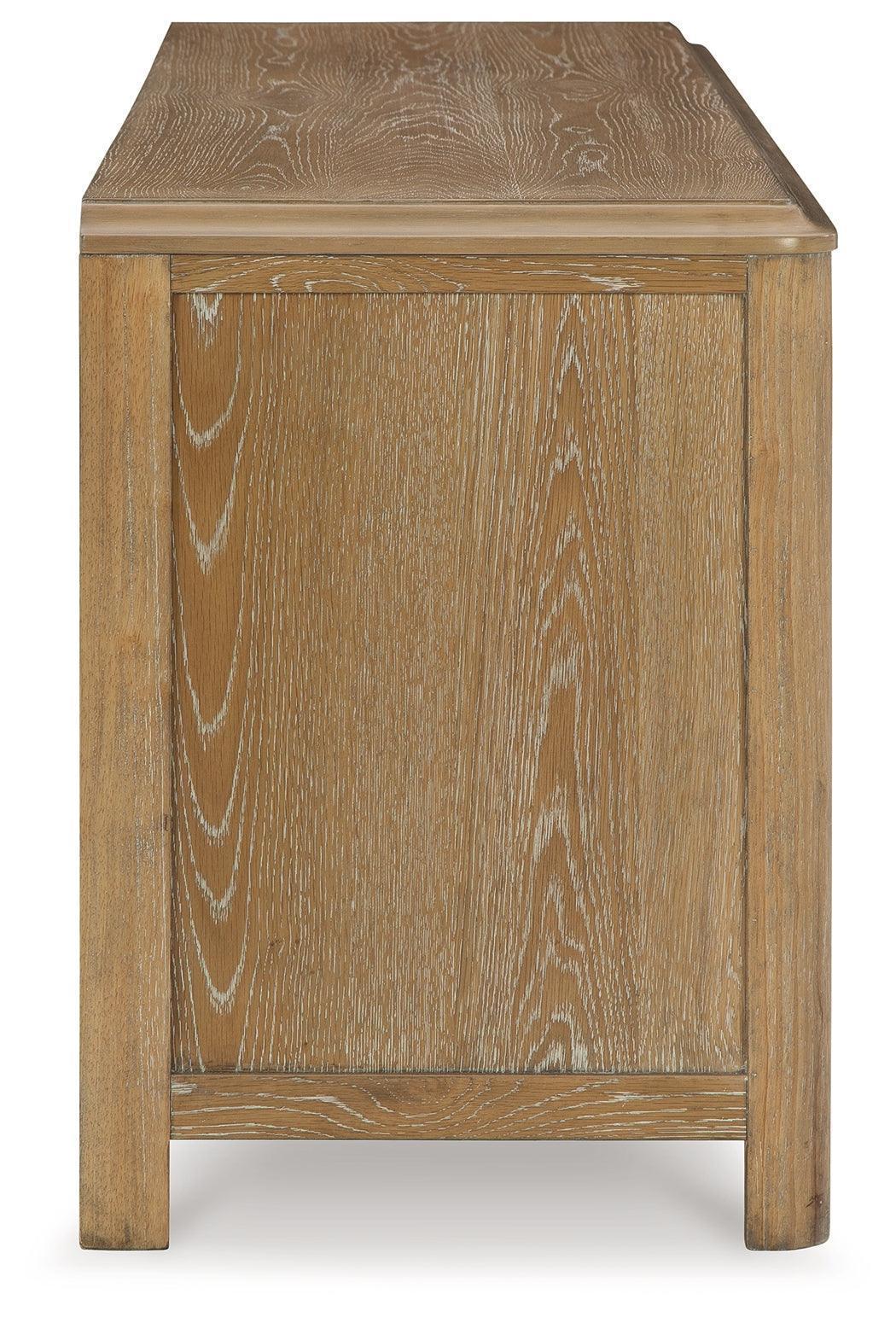 Rencott Light Brown 80" Contemporary TV Stand