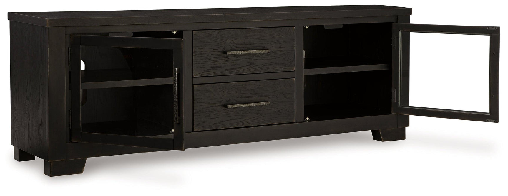 Galliden 80" Black TV Stand with Storage