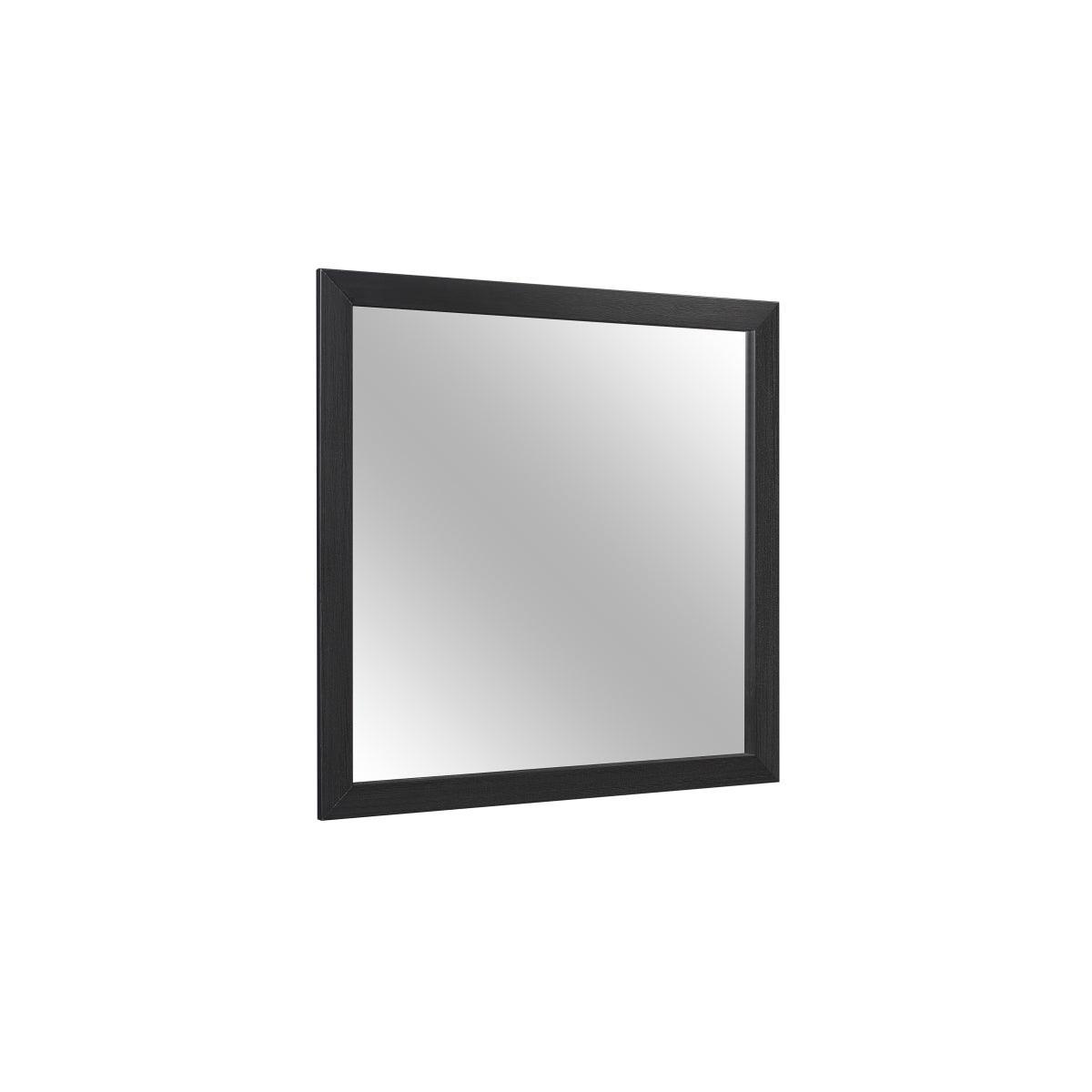 Bellante Black Modern Contemporary Solid Wood And Veneers Bookcase Storage LED Bedroom Set - Ella Furniture