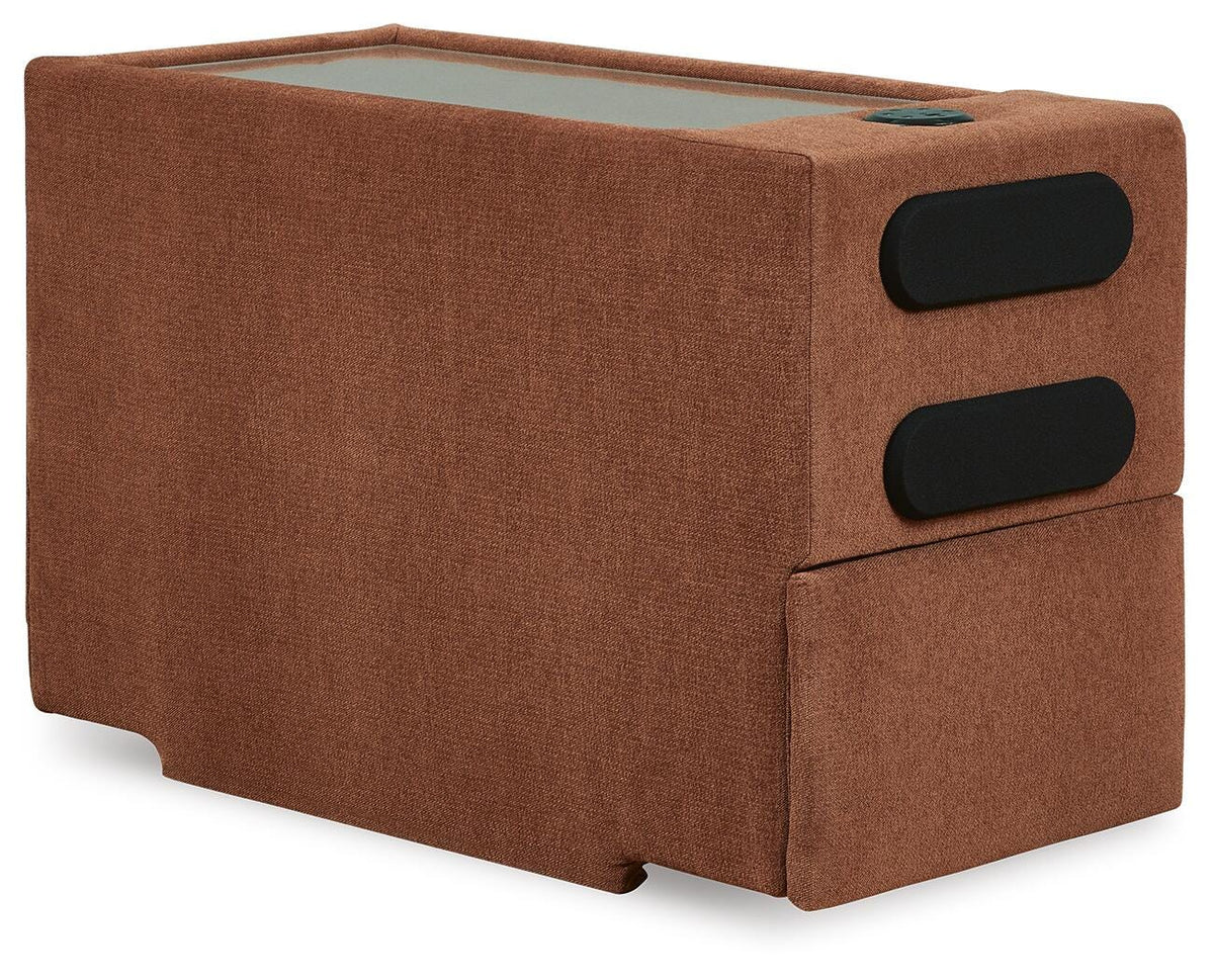 Modmax Spice 6-Piece Sectional with Ottoman — angled view