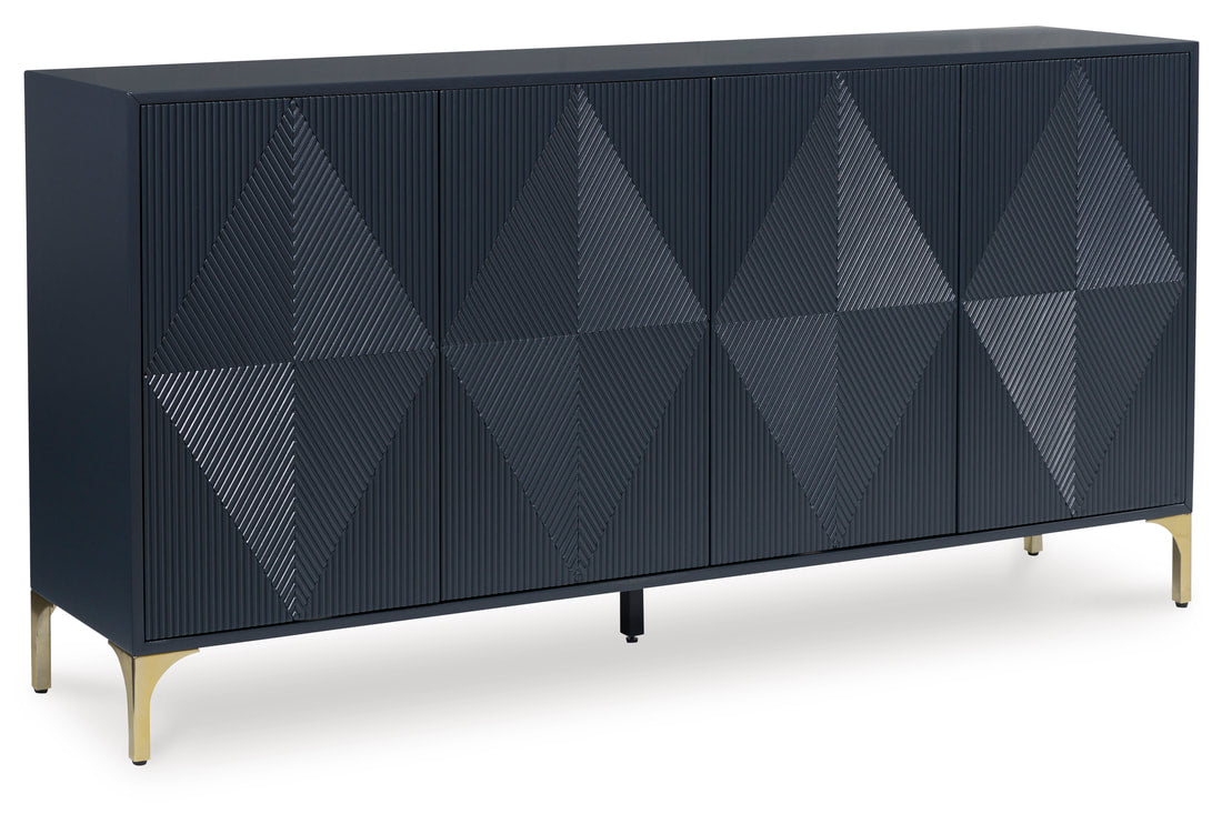A4000677 Dark Blue Accent Cabinet 72"L