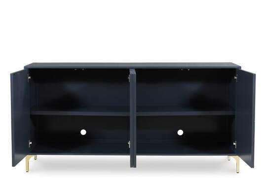 A4000677 Dark Blue Accent Cabinet 72"L