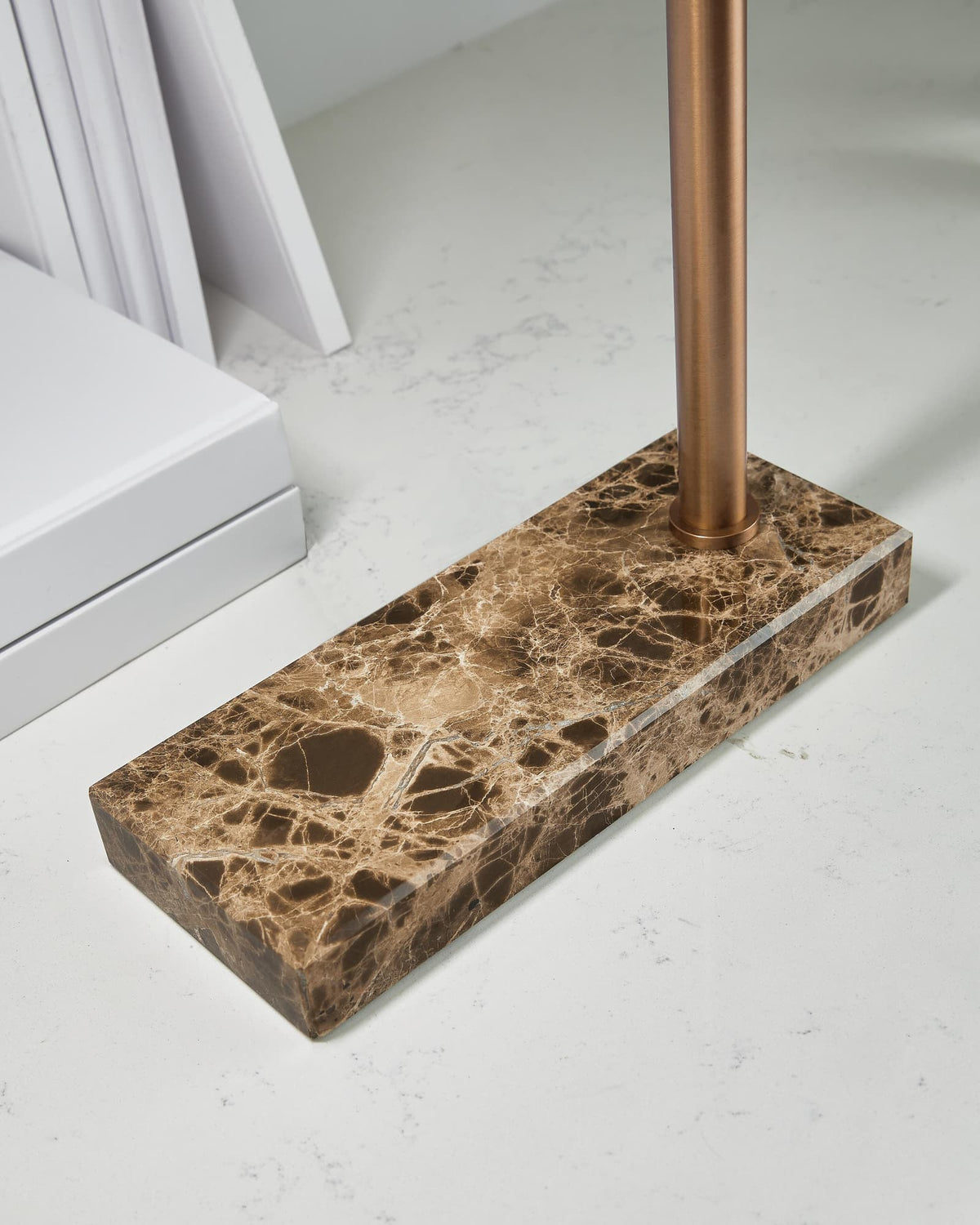 Yafe Bronze Finish Desk Lamp — detail view
