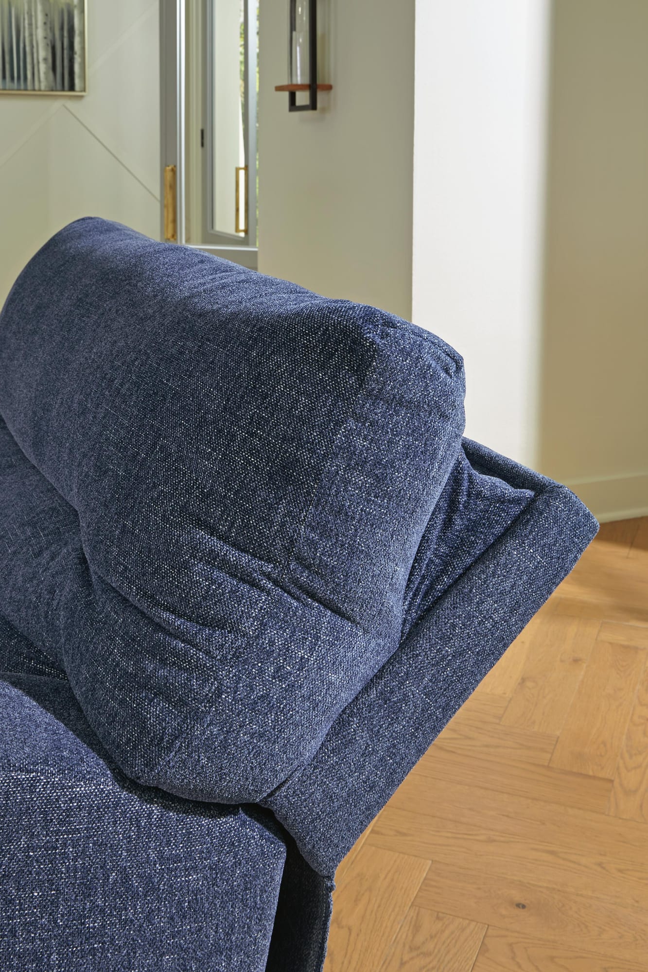Acklen Place Navy Performance Fabric,Next-Gen Nuvella™ 6-Piece Power Reclining Sectional with Chaise view 2