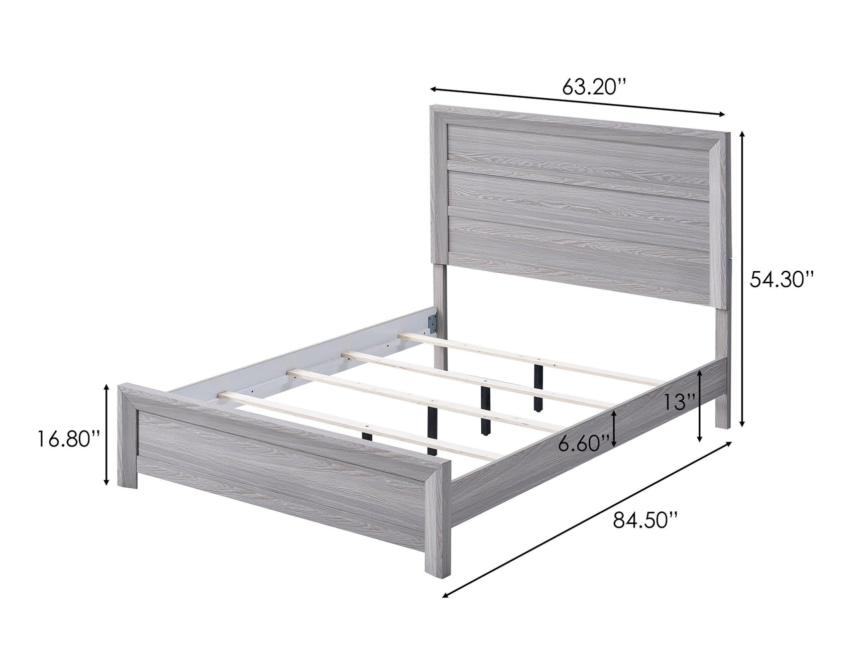 Adelaide Drift Wood Modern Contemporary Solid Wood And Veneers 2-Drawers Nightstand - Ella Furniture