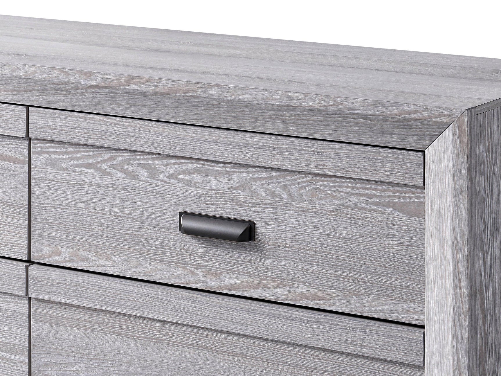 Adelaide Drift Wood Modern Contemporary Solid Wood And Veneers 5-Drawers Chest - Ella Furniture