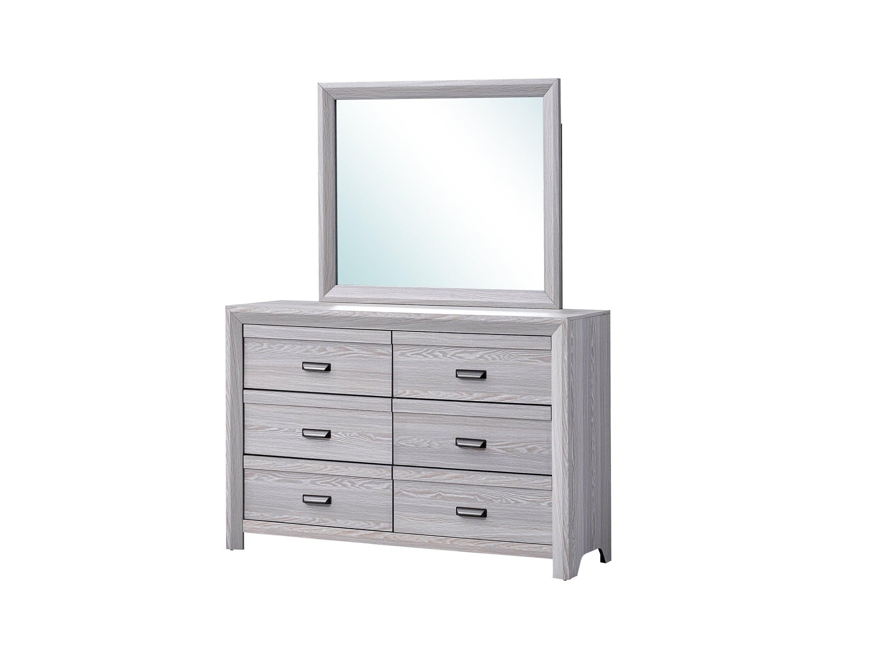 Adelaide Drift Wood Modern Contemporary Solid Wood And Veneers 5-Drawers Chest - Ella Furniture