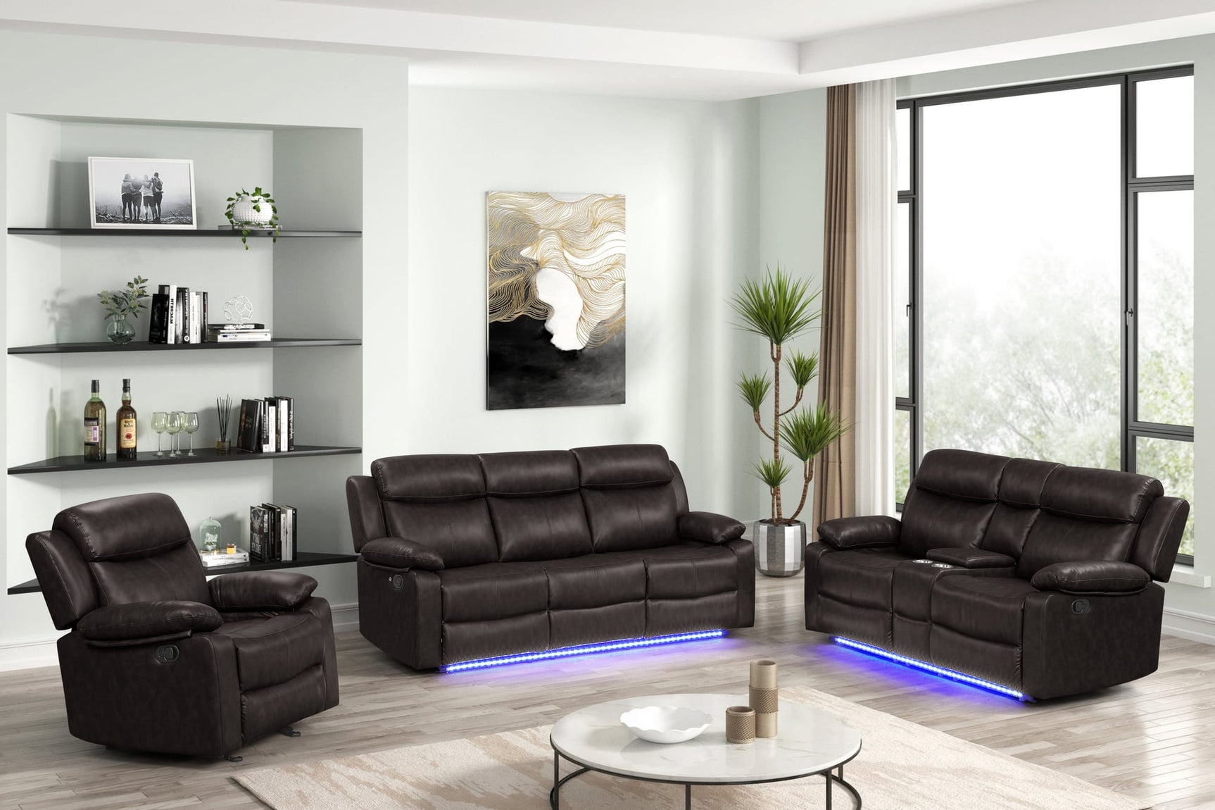 Aiden Brown 3-Piece Reclining Set view 2