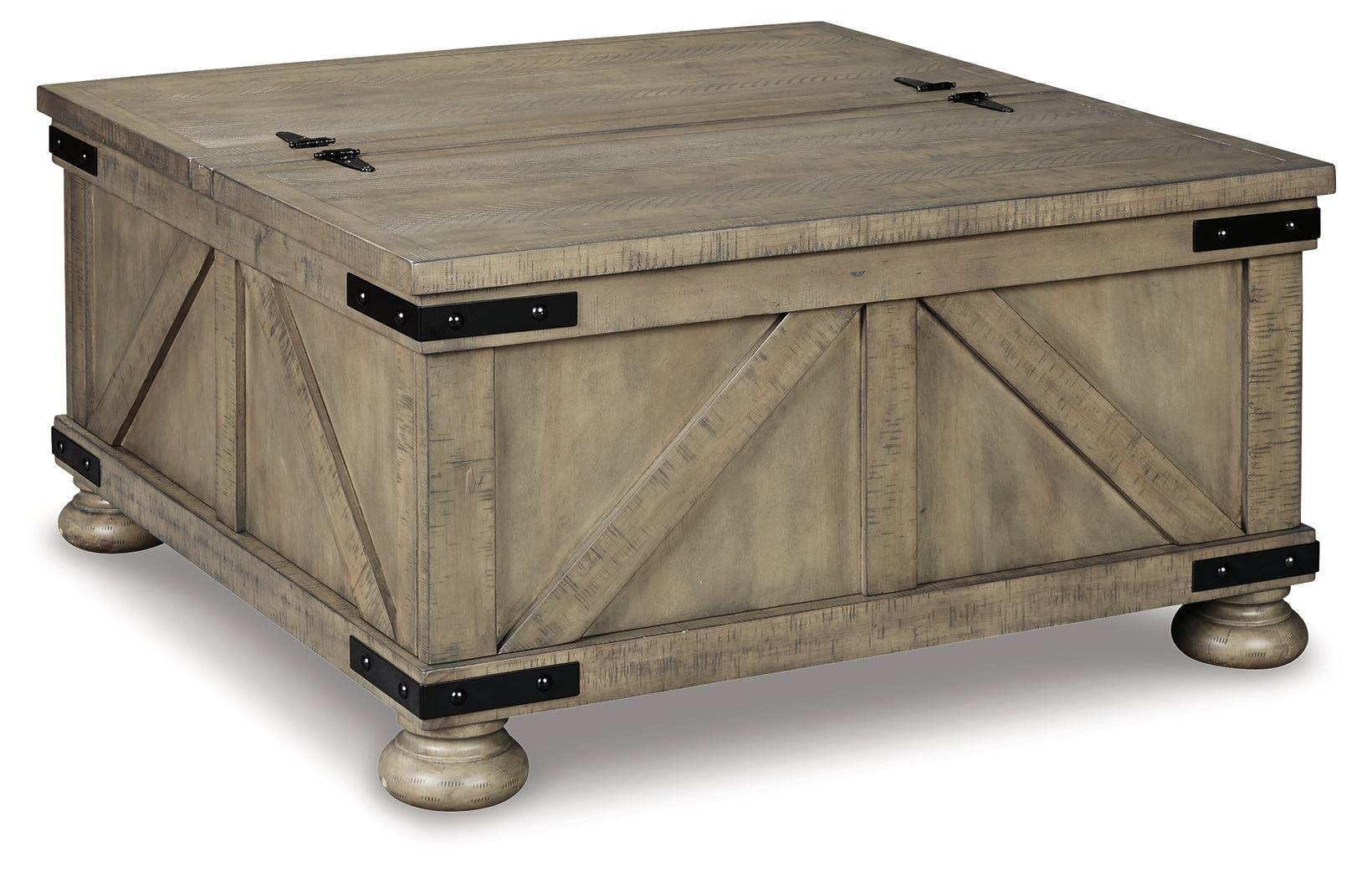 Aldwin Gray Coffee Table With 2 End Tables - Ella Furniture