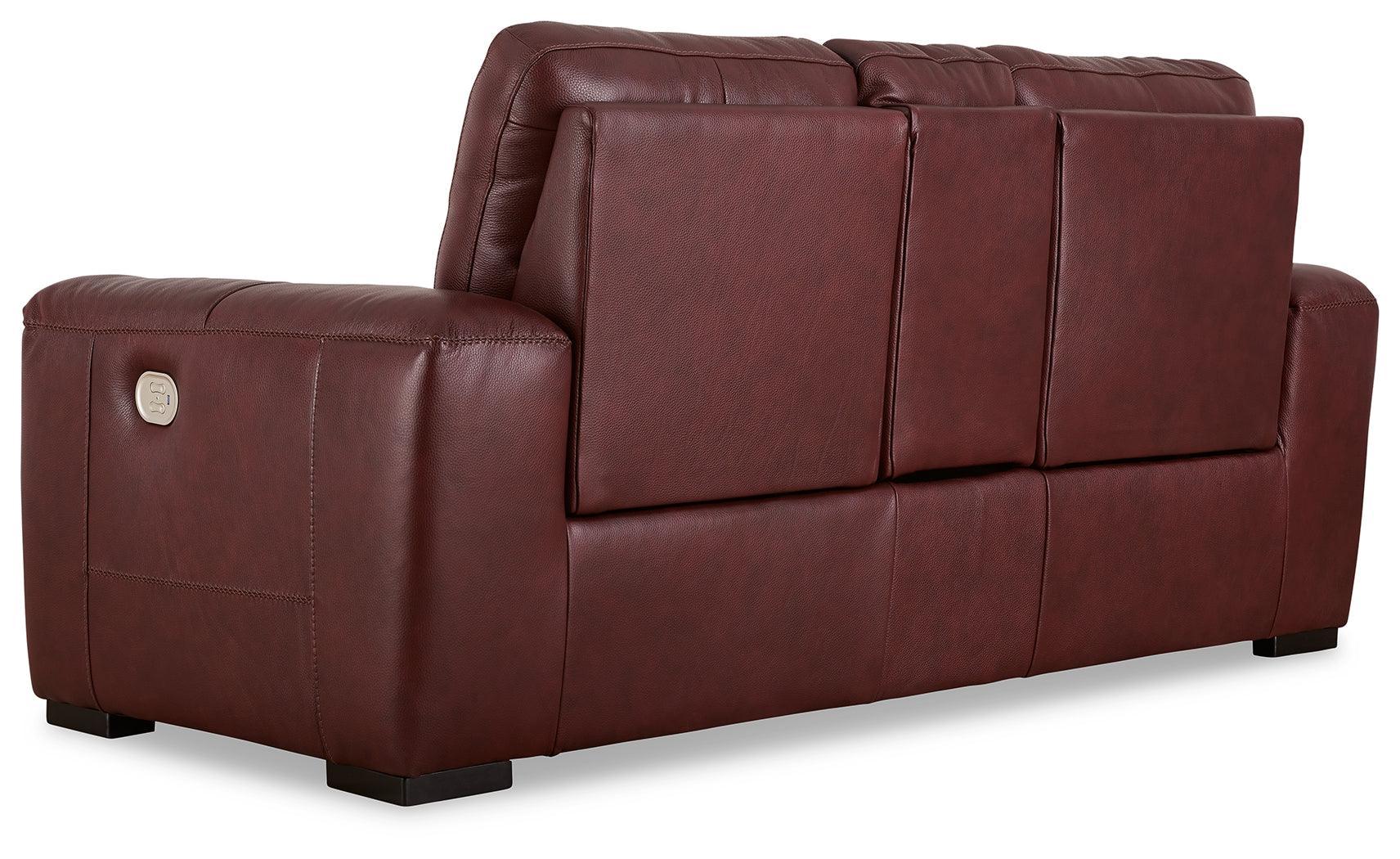 Alessandro Garnet Sofa, Loveseat And Recliner - Ella Furniture