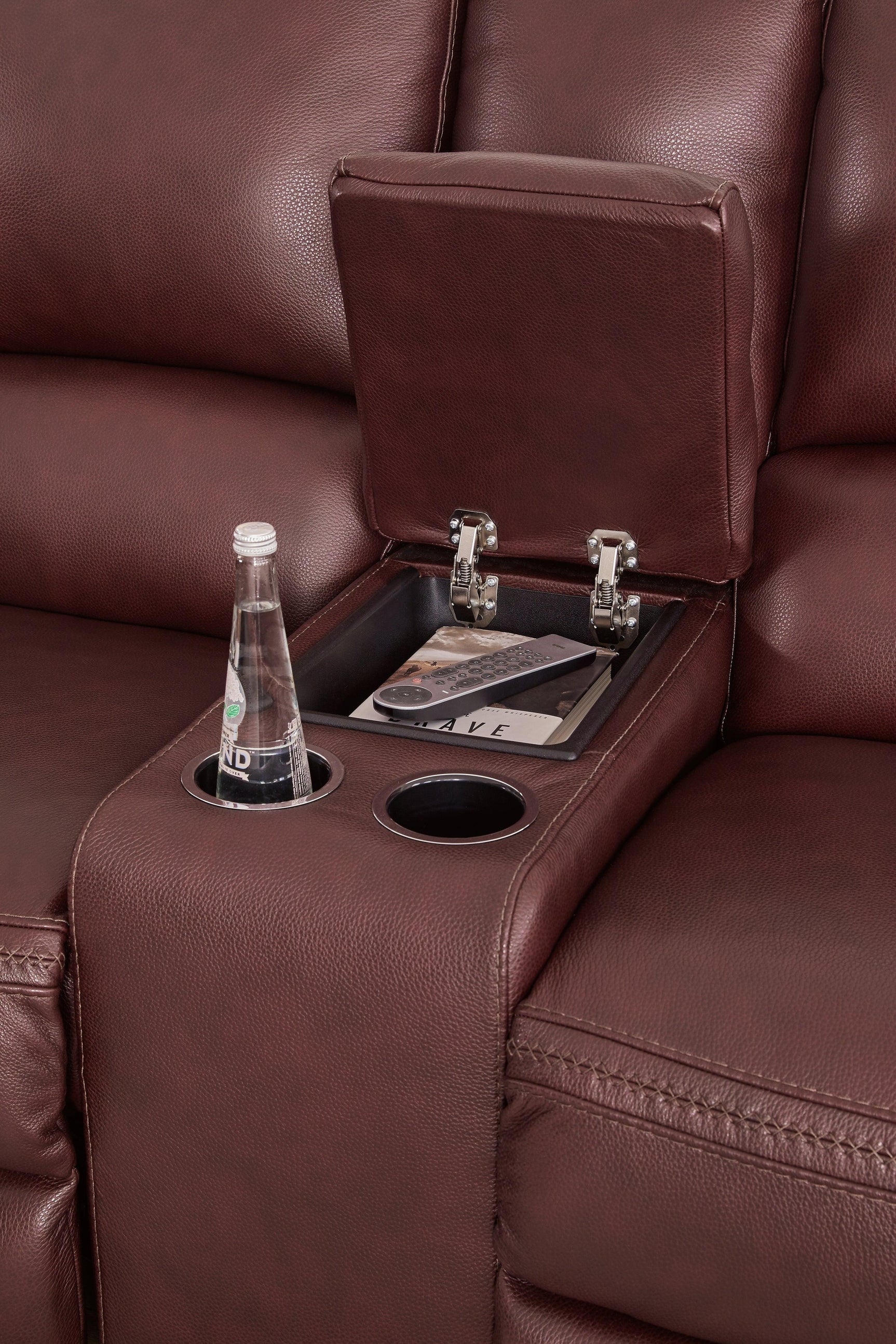 Alessandro Garnet Sofa, Loveseat And Recliner - Ella Furniture
