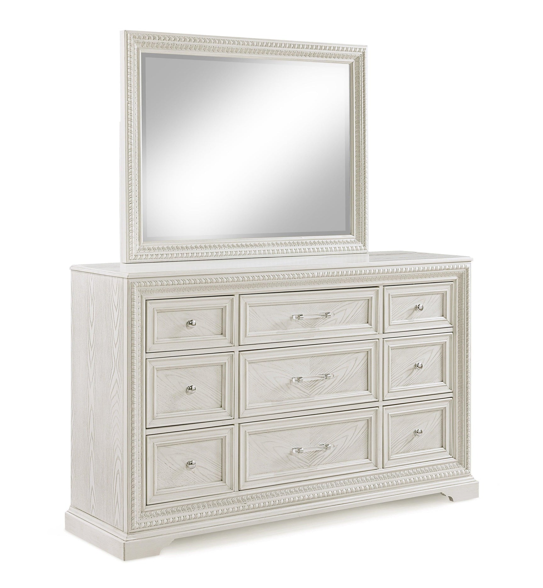 Alexandria Cream Modern Contemporary Solid Wood Bedroom Set - Ella Furniture