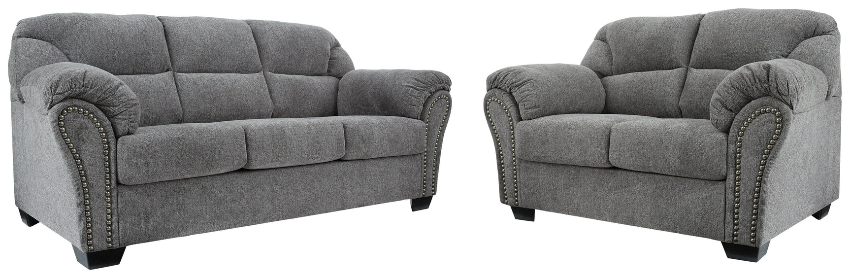 Allmaxx Pewter Sofa And Loveseat - Ella Furniture