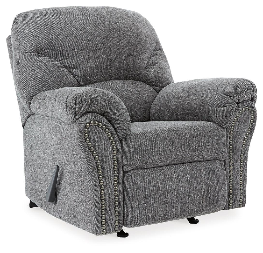 Allmaxx Pewter Sofa, Loveseat And Recliner - Ella Furniture