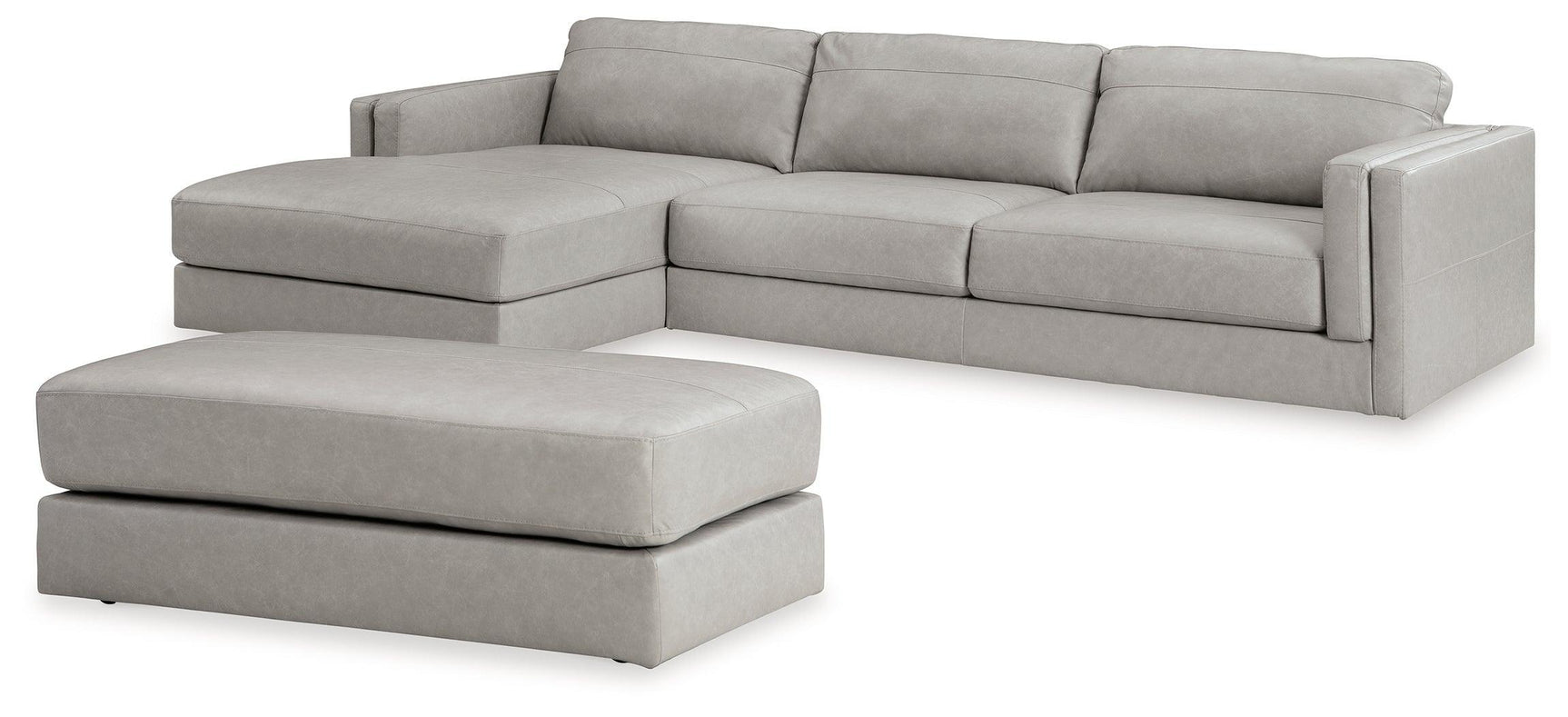 Amiata Glacier 2-Piece Sectional With Ottoman PKG015523 - 57404S1 | 5740408 - Ella Furniture