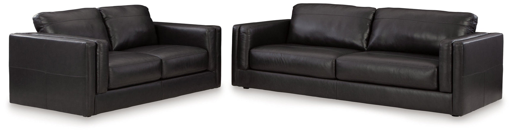 Amiata Onyx Sofa And Loveseat - Ella Furniture