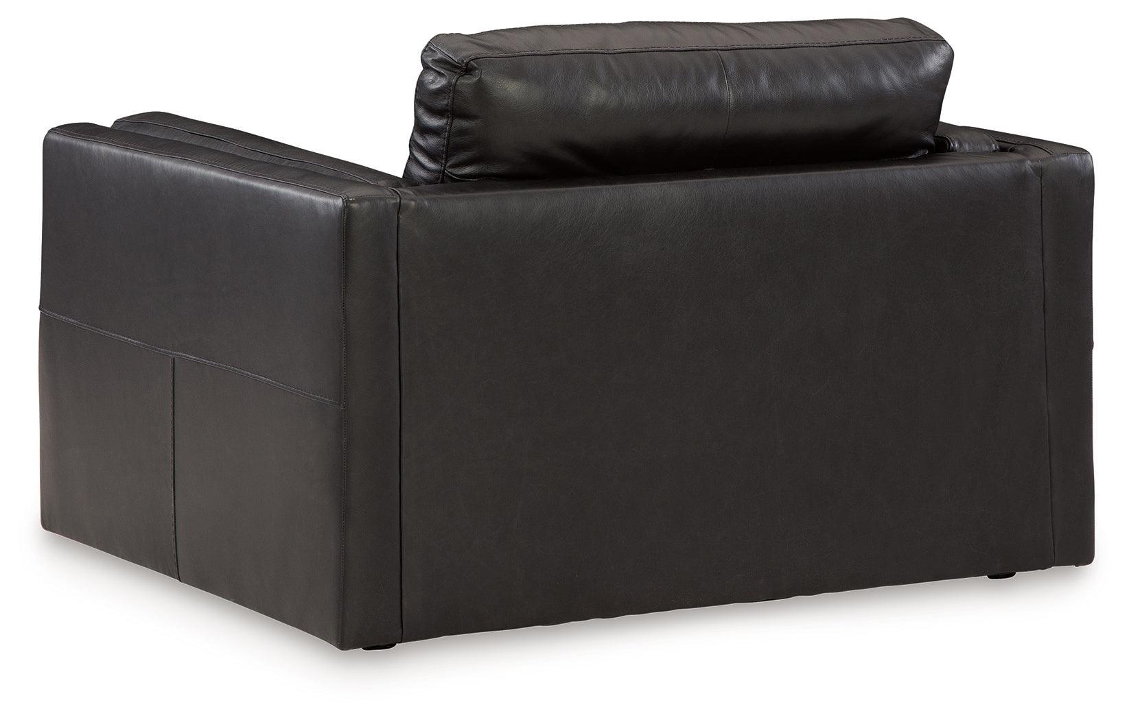 Amiata Onyx Sofa, Loveseat, Chair And Ottoman - Ella Furniture