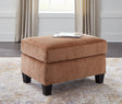 Amity Bay Clay Chenille Ottoman - Ella Furniture