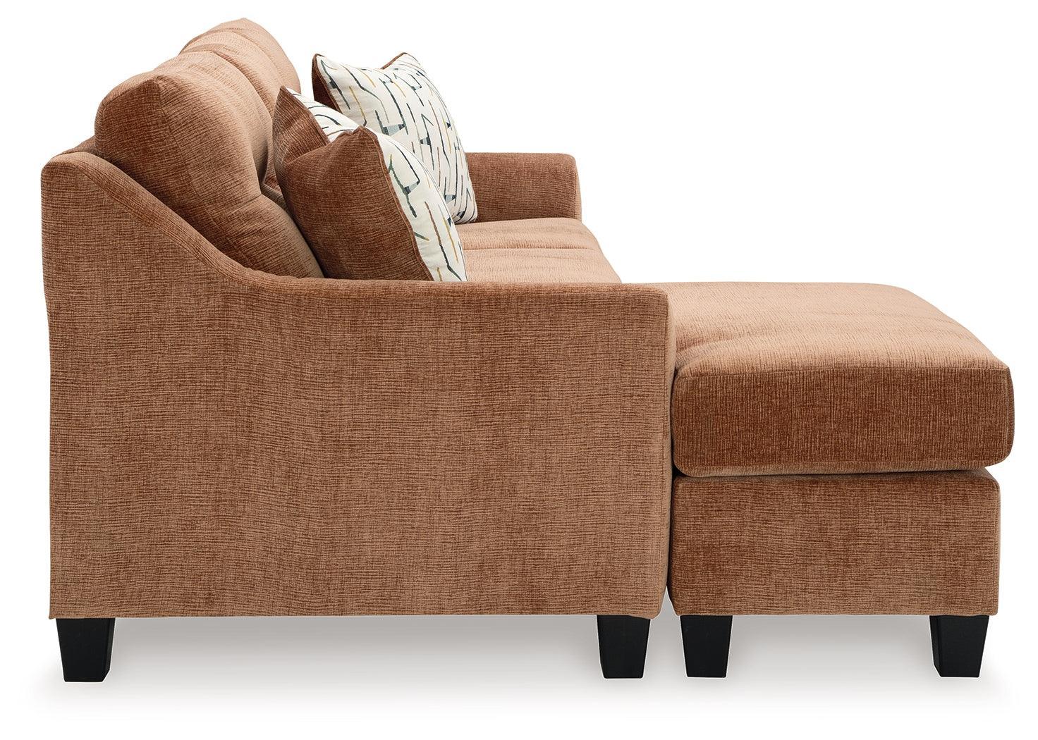 Amity Bay Clay Chenille Queen Sofa Chaise Sleeper - Ella Furniture