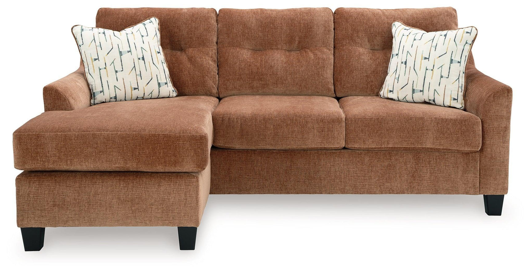 Amity Bay Clay Chenille Sofa Chaise - Ella Furniture
