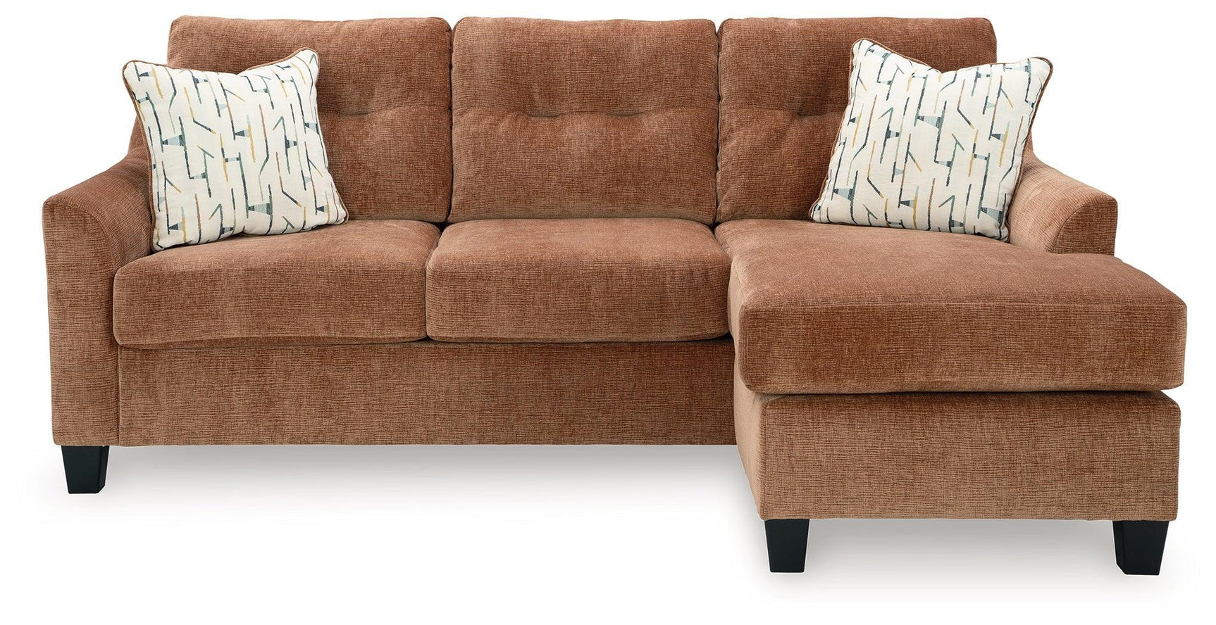 Amity Bay Clay Chenille Sofa Chaise - Ella Furniture