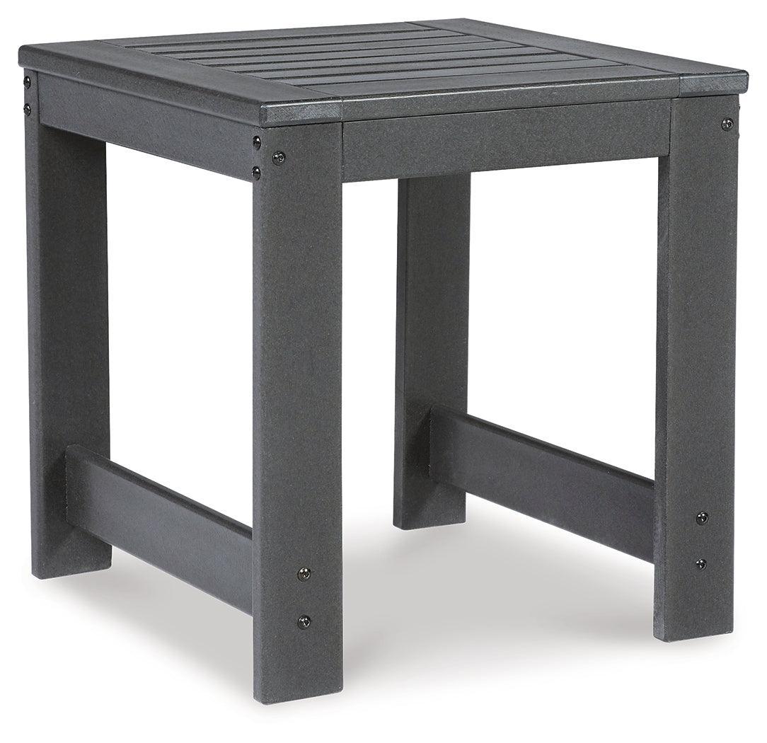 Amora Charcoal Gray Outdoor Coffee Table With 2 End Tables - Ella Furniture