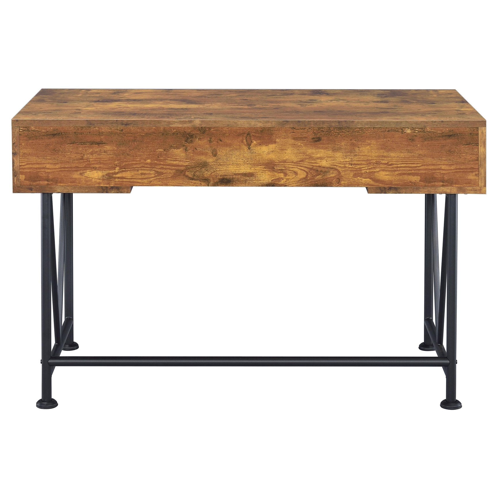 ANALIESE COLLECTION Analiese 2-piece 3-drawer Writing Desk Set Antique Nutmeg and Black 801541-S2 - Ella Furniture