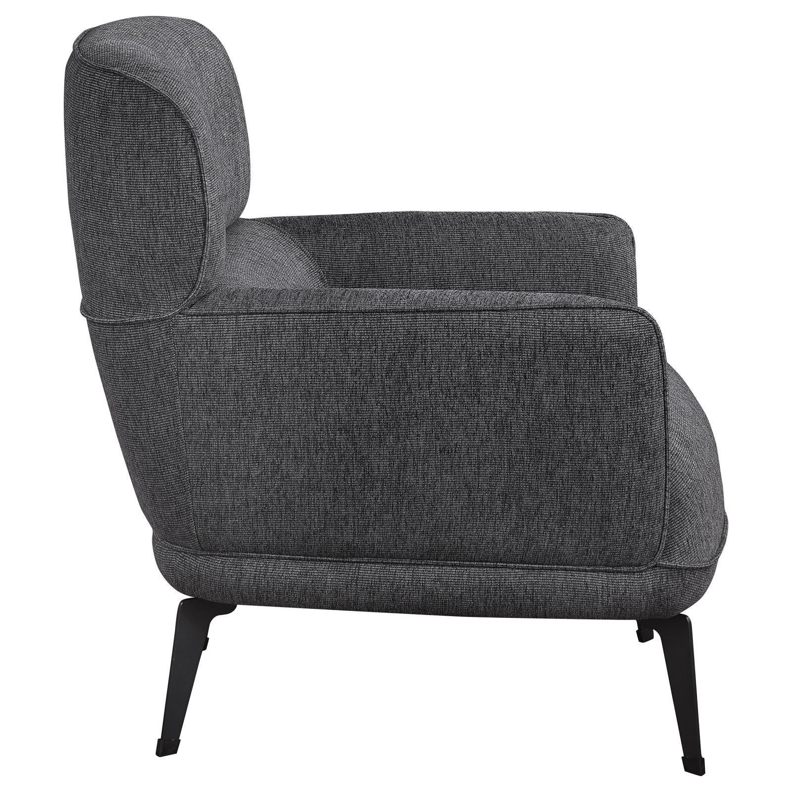 Andrea Collection Andrea Heavy Duty High Back Accent Chair Grey 903082 - Ella Furniture