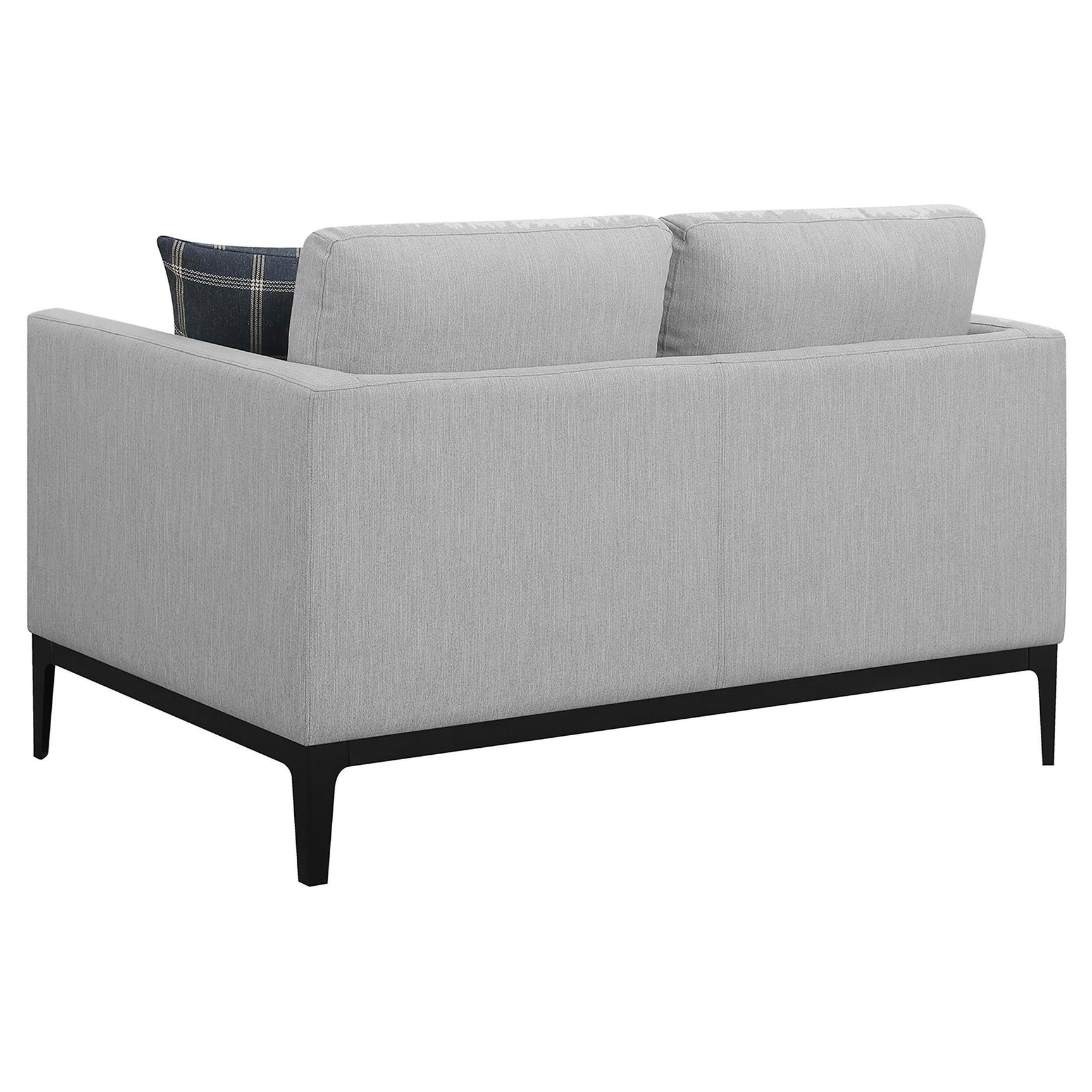 Apperson Apperso 2-piece Upholstered Track Arm Sofa Set Light Grey 508681-S2 - Ella Furniture