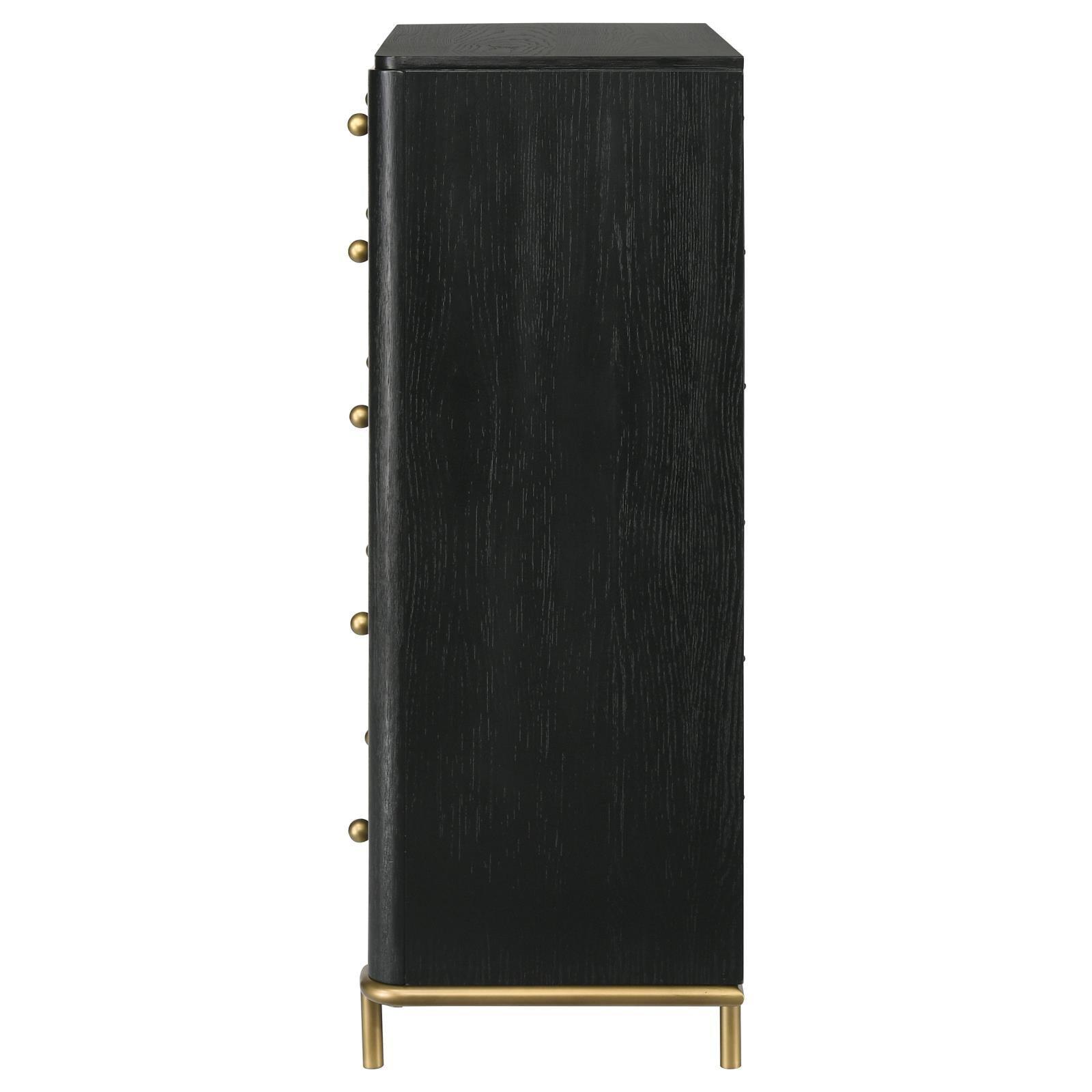 Arini Arini 5-Drawer Bedroom Chest Black 224335 - Ella Furniture
