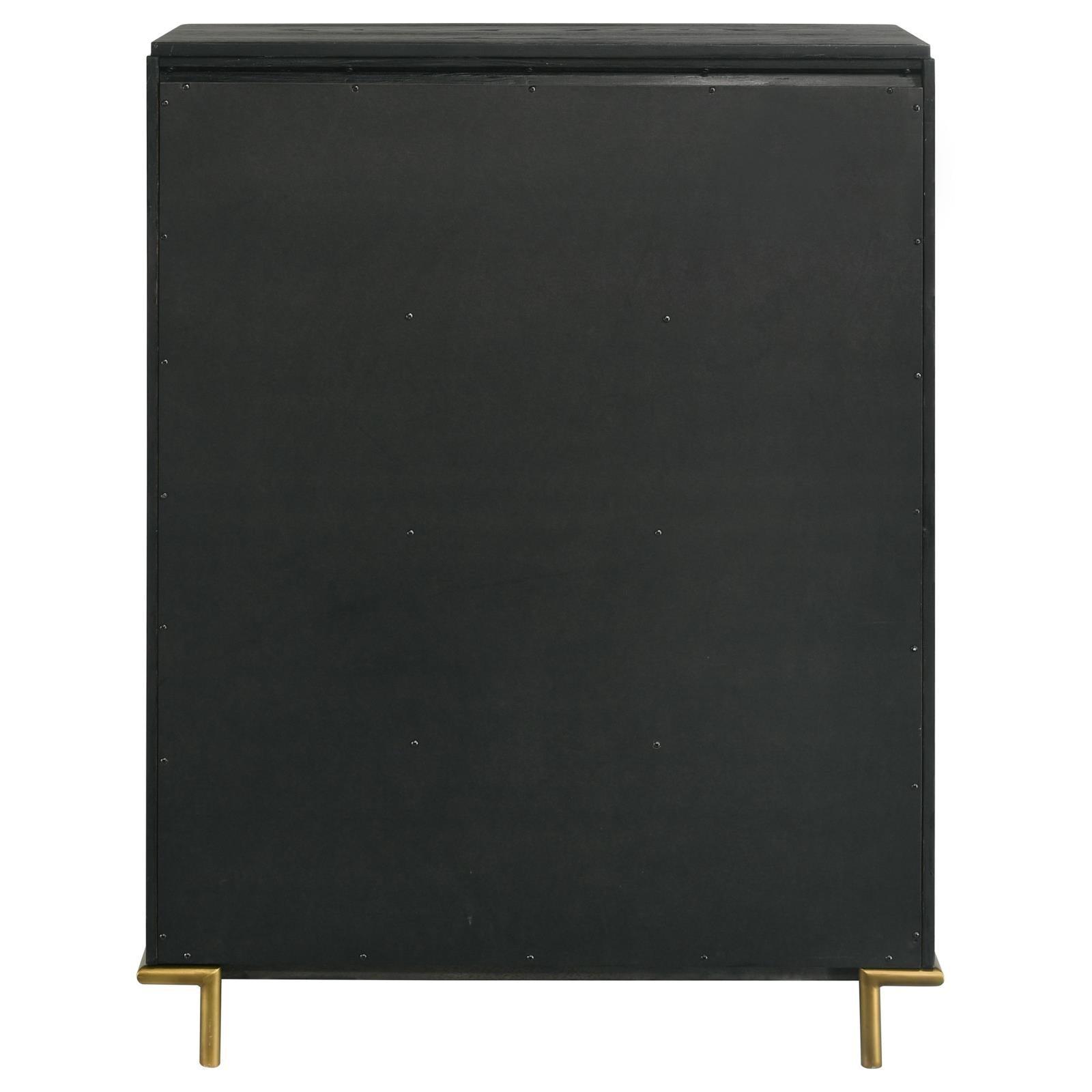 Arini Arini 5-Drawer Bedroom Chest Black 224335 - Ella Furniture