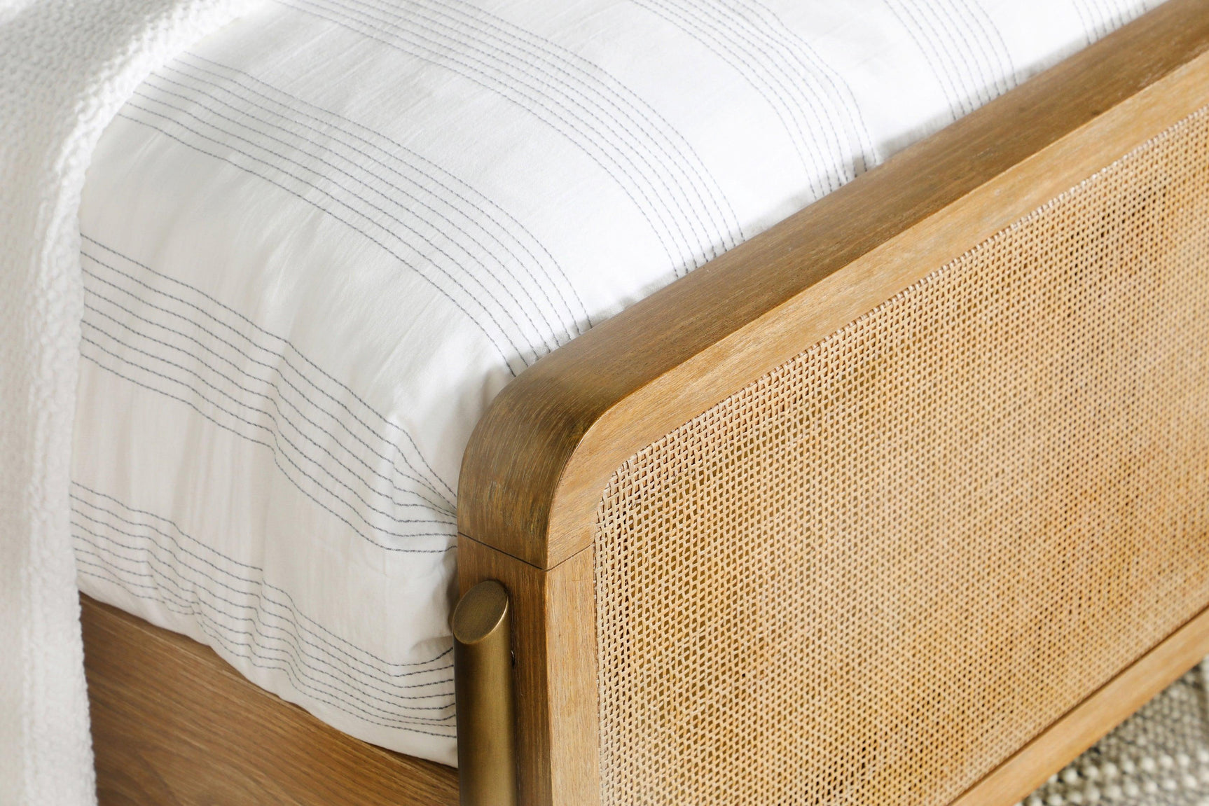 Arini Grey Yellow Panel Bedroom Set - Ella Furniture
