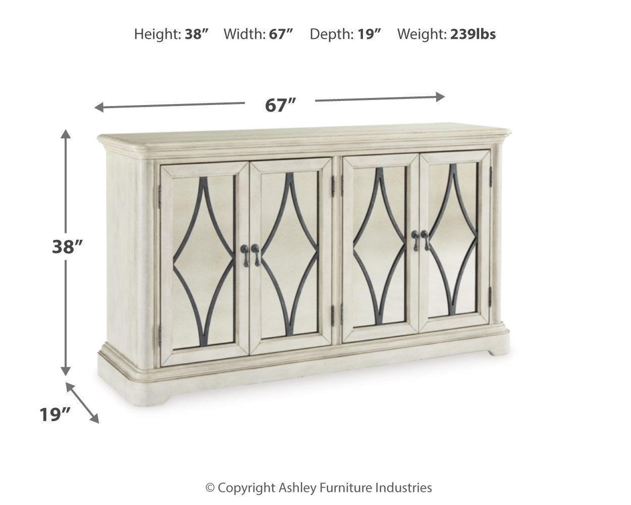 Arlendyne Antique White Rectangular Dining Room Set - Ella Furniture