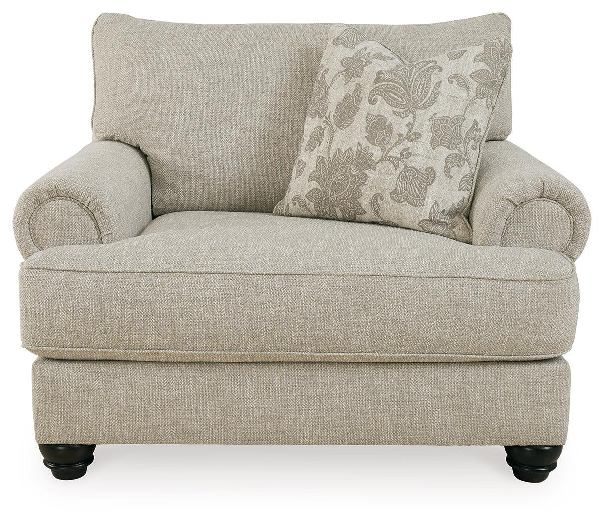 Asanti Fog Sofa, Loveseat, Chair And Ottoman - Ella Furniture