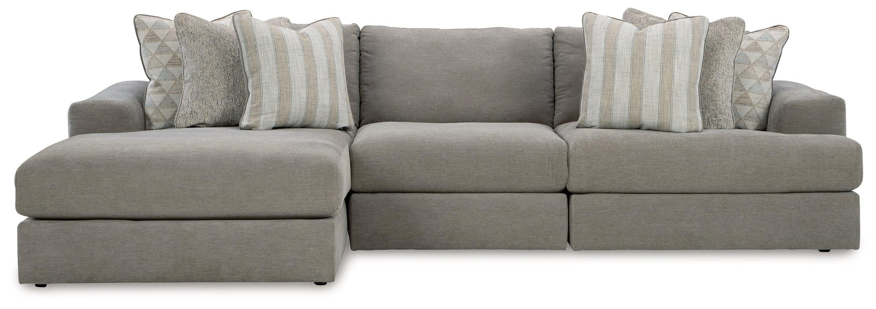Avaliyah Ash 3-Piece Sectional With Ottoman PKG015530 - 58103S3 | 5810308 - Ella Furniture