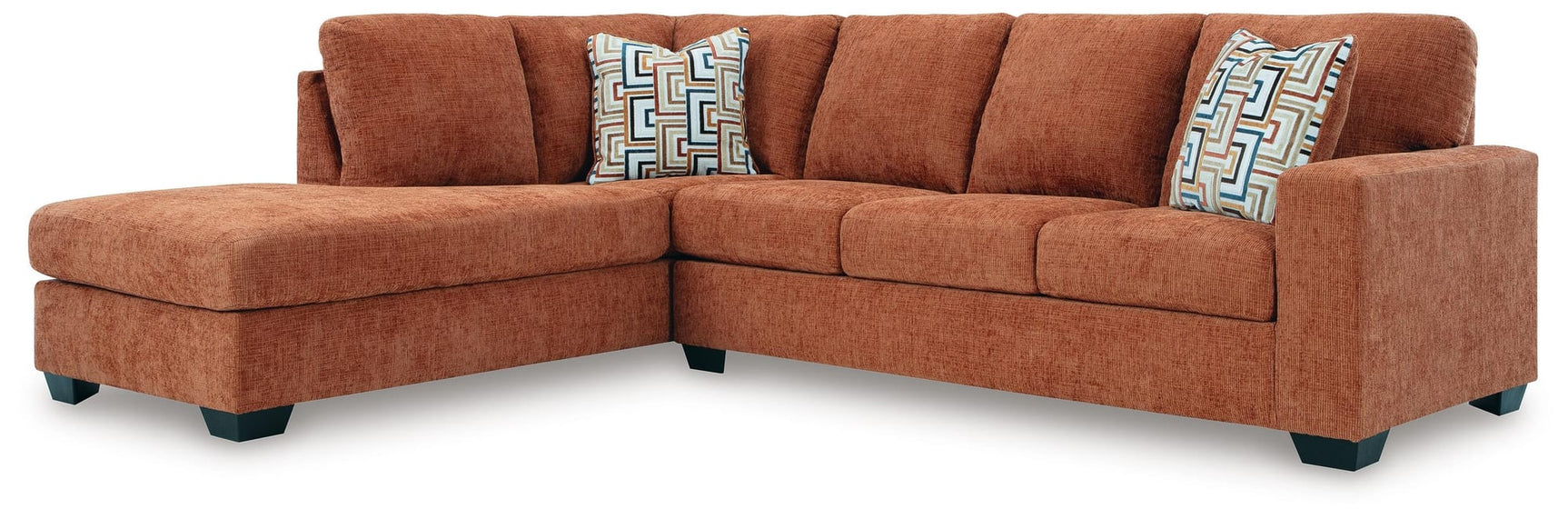 Aviemore Spice Chenille 2-Piece Sectional with Chaise view 2