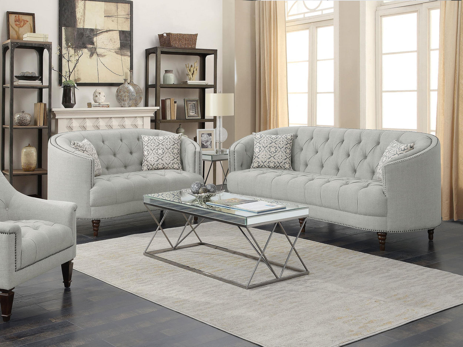AVONLEA COLLECTION Avonlea Beige Two-Piece Living Room Set 505641-S2 - Ella Furniture