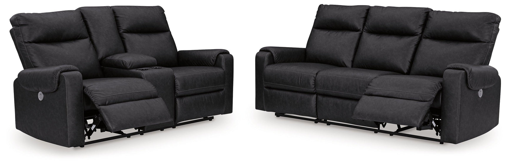 Axtellton Carbon Sofa And Loveseat - Ella Furniture