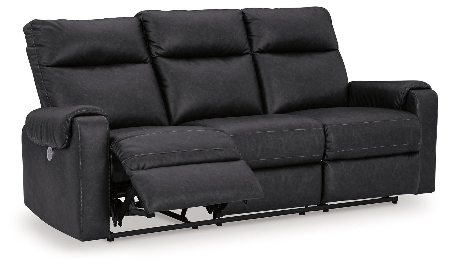 Axtellton Carbon Sofa, Loveseat and Recliner - Ella Furniture