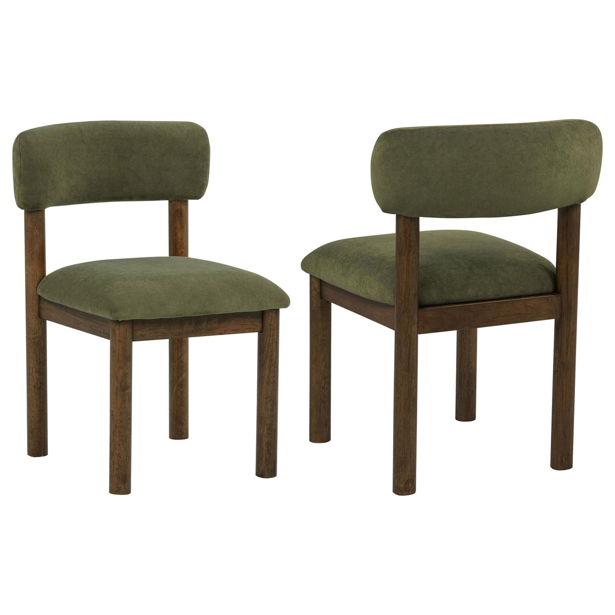Faulkner Moss Green Upholstered Dining Side Chair Set of 2 — product view