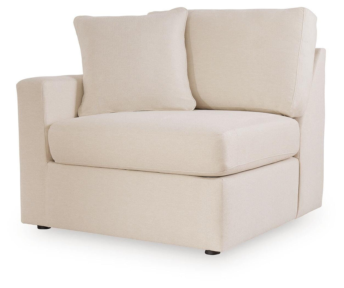 Modmax Oyster 6-Piece Sectional with Ottoman — angled view