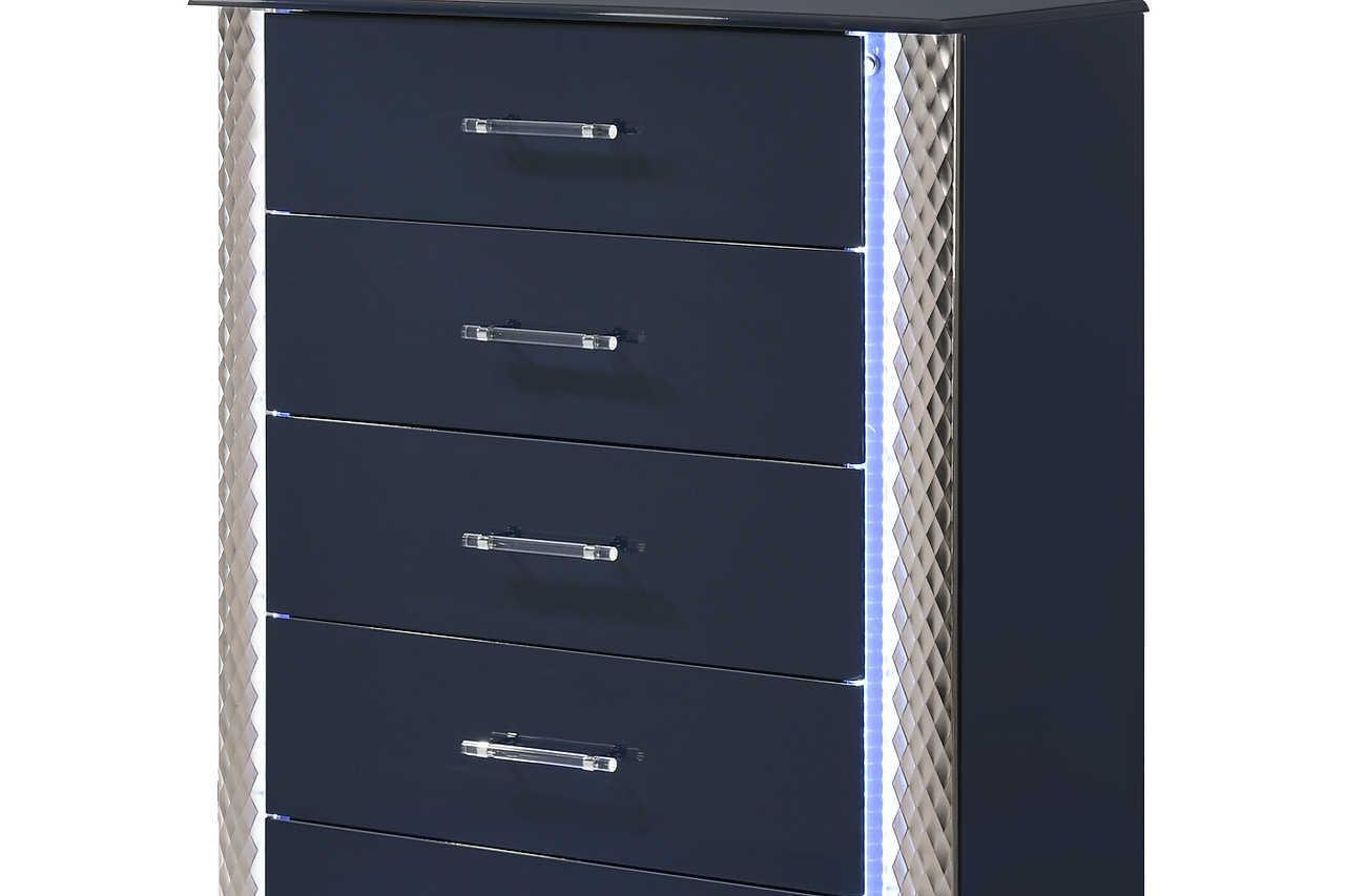 B80 Aya Led Queen Bed - Ella Furniture