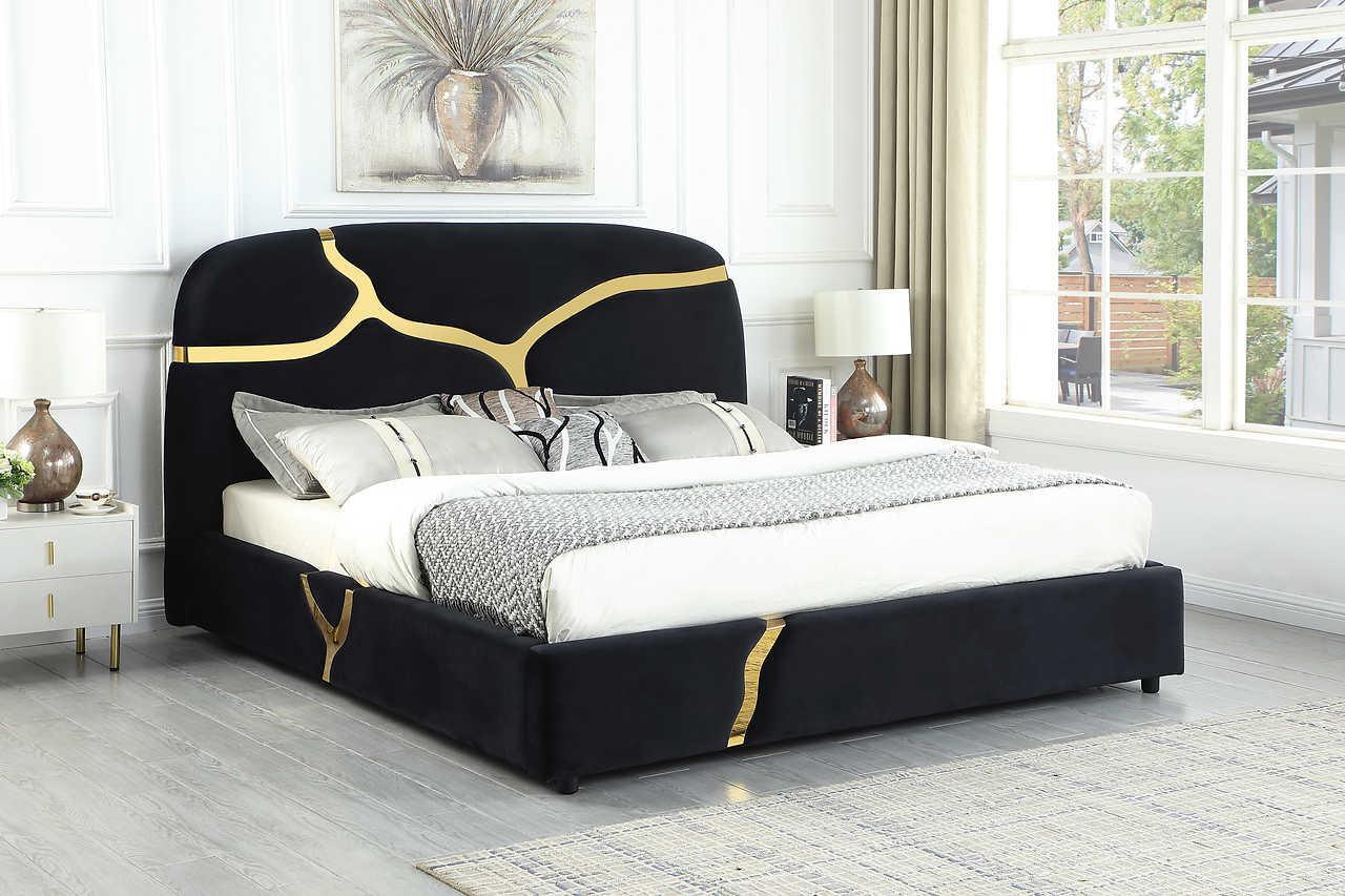 B838 Milan (Black) (King Bed) - Ella Furniture
