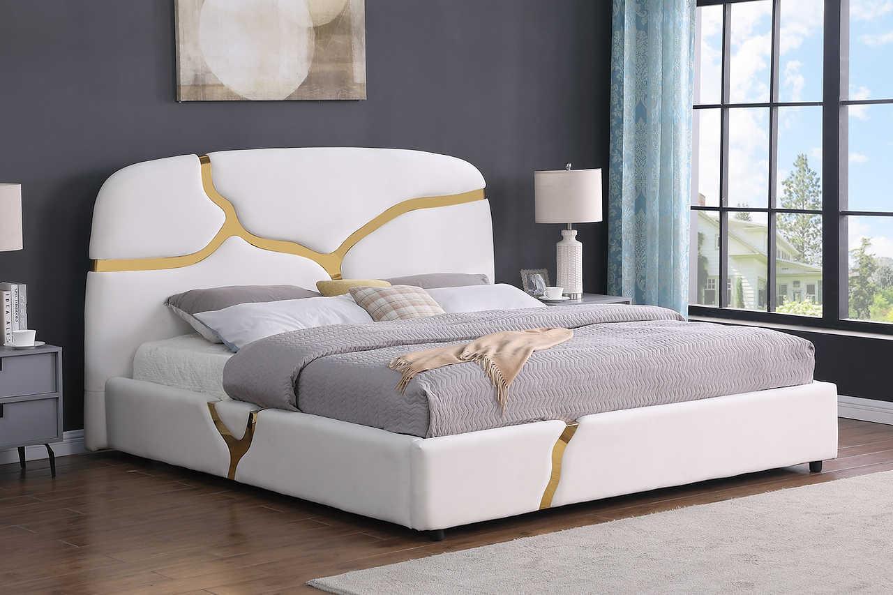 B838 Milan (White) (King Bed) - Ella Furniture